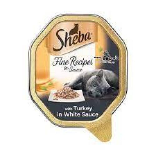 שיבא נתחי הודו ברוטב לבן לחתול 85 גרם