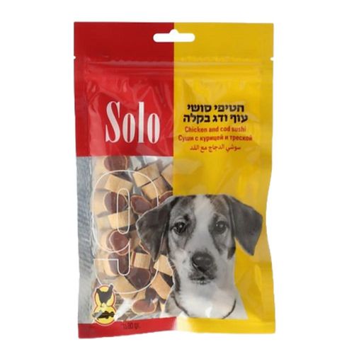 סולו - חטיף סושי עוף ובקלה לכלבים