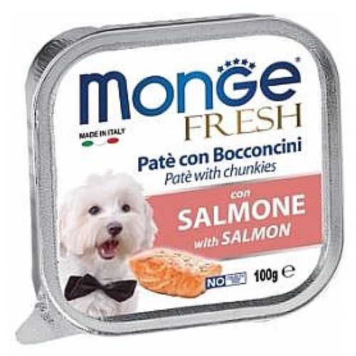 מעדן לכלבים מונג' פרש פטה נתחי סלמון 100 גרם