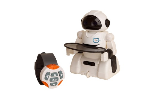 רובוט עם מגש בשלט רחוק 