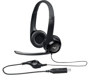 אוזניות Logitech H390 USB Headset עם מיקרופון