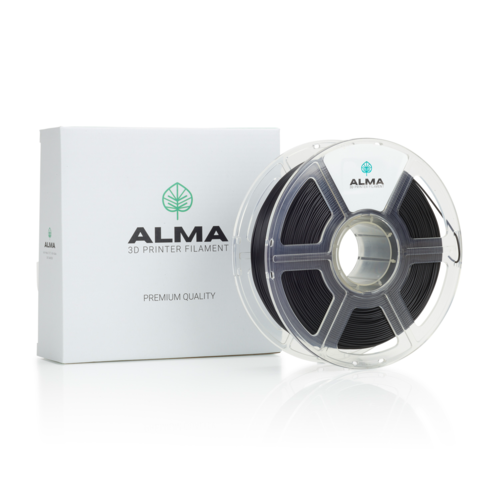 פילמנט איכותי מסוג +ABS מבית ALMA צבע שחור