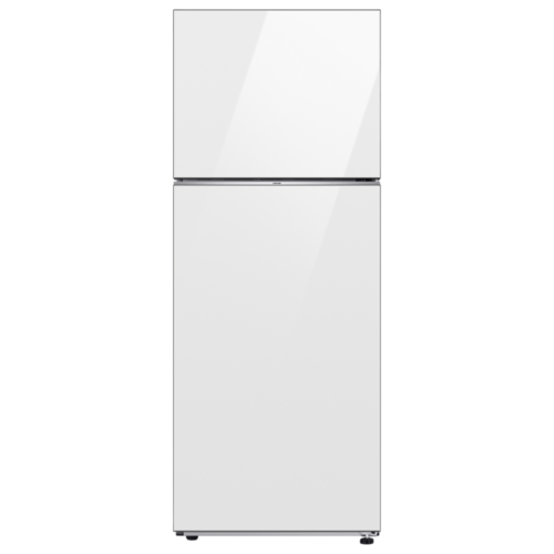 מקרר מהדרין מקפיא עליון - 470 ליטר Samsung סמסונג BeSpoke RT48CB6626WH זכוכית לבנה |יבואן רשמי