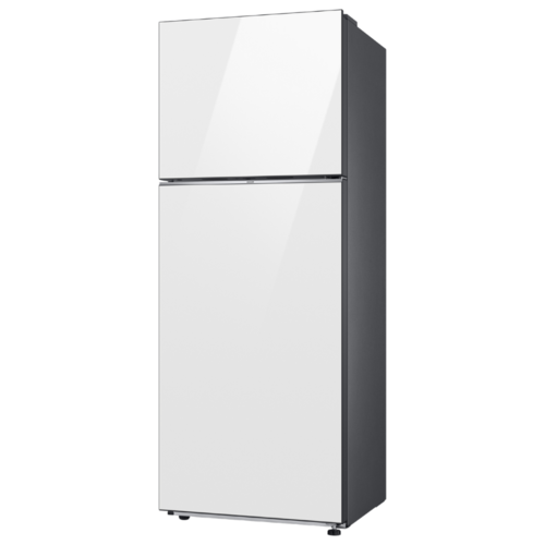 מקרר מהדרין מקפיא עליון - 470 ליטר Samsung סמסונג BeSpoke RT48CB6626WH זכוכית לבנה |יבואן רשמי