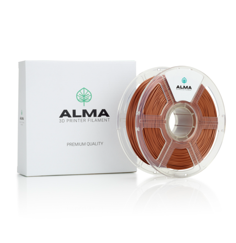 פילמנט איכותי מסוג +ABS מבית ALMA צבע חום