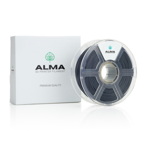 פילמנט איכותי מסוג +ABS מבית ALMA צבע אפור