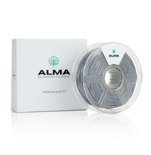 פילמנט איכותי מסוג +ABS מבית ALMA צבע כסף