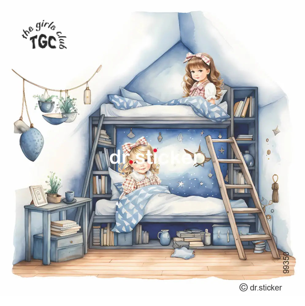 גליל מדבקות ד"ר סטיקר - מועדון הילדות - חדר שינה