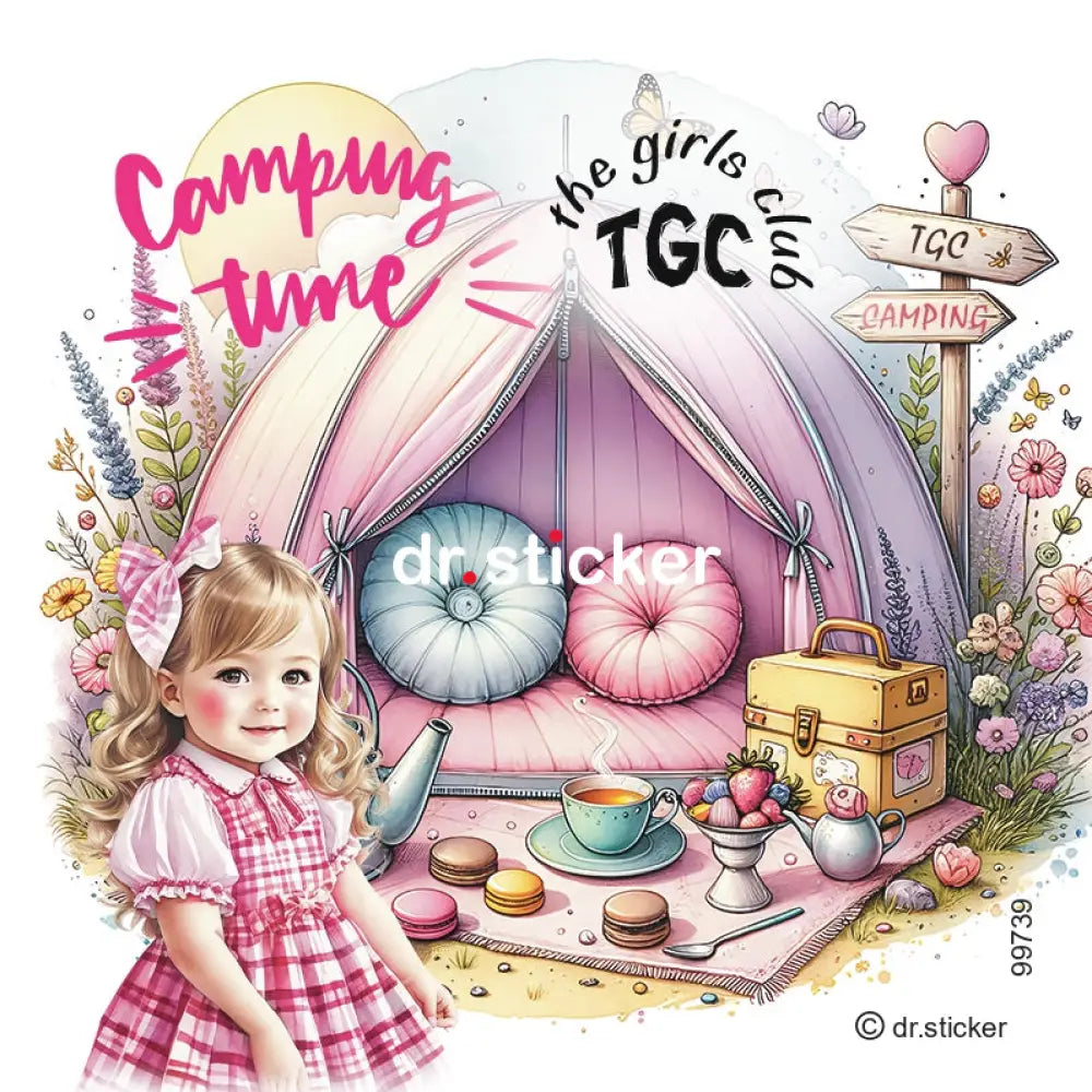 גליל מדבקות ד"ר סטיקר - מועדון הילדות - אהלי קמפינג