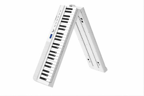 פסנתר חשמלי מתקפל 88 קלידים בצבע לבן - Hailun HLA500