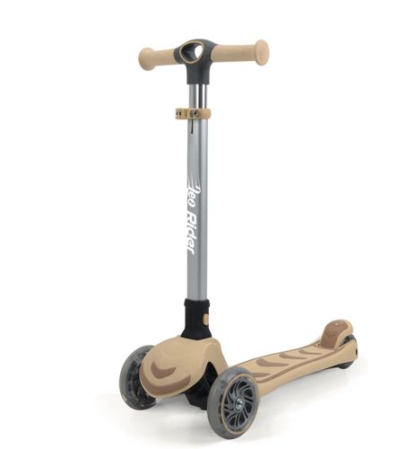 קורקינט 3 ב-1 ריידר אקו Rider Eco עם מוט דחיפה ומושב מתקפל - בז'