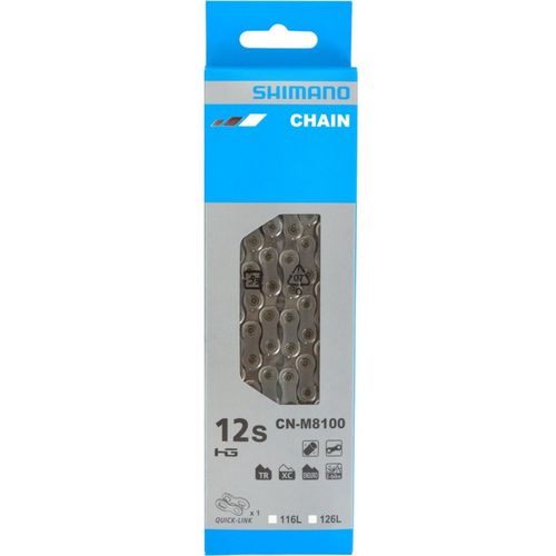 שרשרת לאופני SHIMANO (8100) XT 12 SPD CHAIN W/QUICK LINK