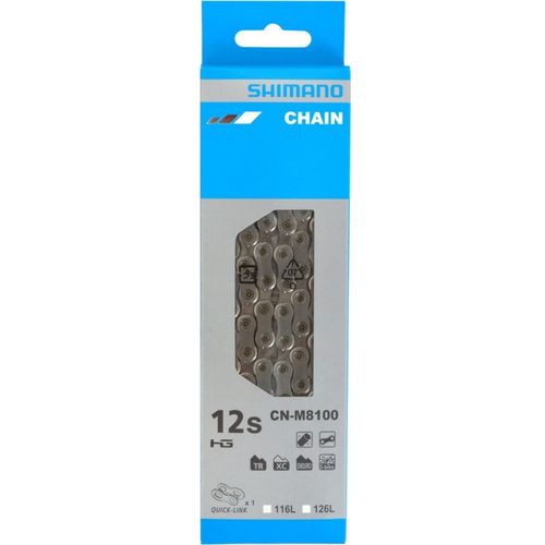 שרשרת לאופני SHIMANO (8100) XT 12 SPD CHAIN W/QUICK LINK