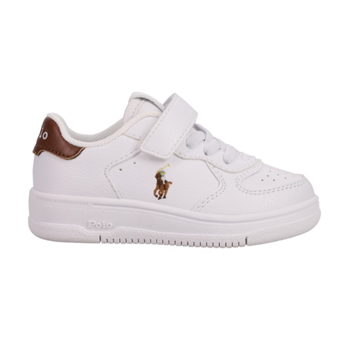 נעל POLO RALPH LAUREN מידות 27-34 לילדים בגוון לבן-ורוד