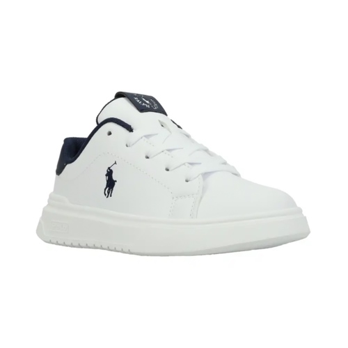 נעל POLO RALPH LAUREN מידות 30-35 לילדים בגוון לבן-נייבי עם שרוכים