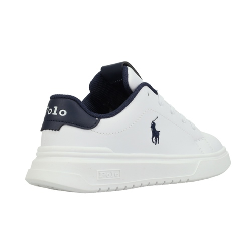 נעל POLO RALPH LAUREN מידות 30-35 לילדים בגוון לבן-נייבי עם שרוכים