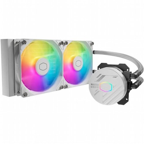 קירור נוזלי למעבד COOLERMASTER ML240L WHITE RGB LIQUID