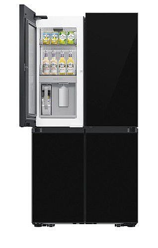 Samsung RF65DB970E22 - מקרר 4 דלתות 645 ליטר BESPOKE זכוכית שחורה עם בר מים ויצרן קרח | יבואן רשמי סמסונג ישראל