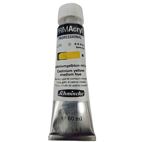 צבע אקריליק שמינקה 60 מל סדרה 3 ארטיסט 234 PRIMAcryl Cadmium yellow medium hue  