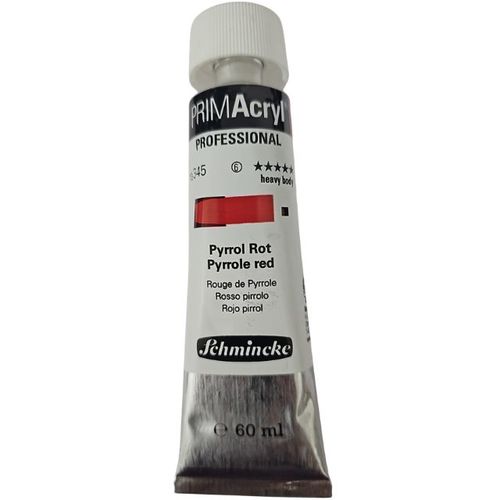 צבע אקריליק שמינקה 60 מל סדרה 6 ארטיסט 345 PRIMAcryl Pyrrole red   