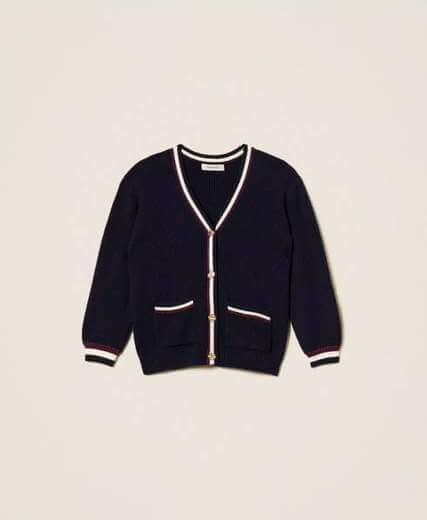 TWINSET CARDIGAN CLASSIC BLUE
