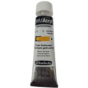 צבע אקריליק שמינקה 60 מל סדרה 2 ארטיסט 673 PRIMAcryl Titanium gold ochre   