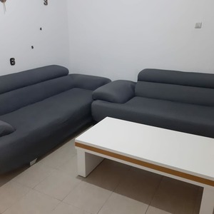 כיסוי לספות 2+3 בצבע אפור