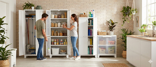 ארון שירות פלסטיק למרפסת | איך לבחור ארון עמיד לשמש ולחות