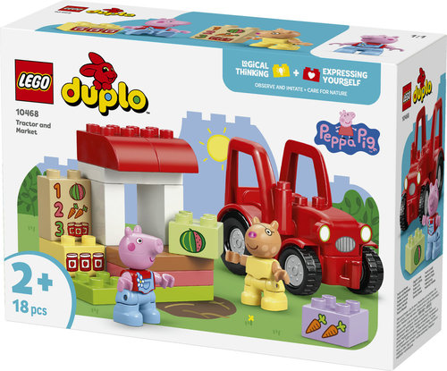 לגו דופלו - טרקטור ודוכן בשוק   10468