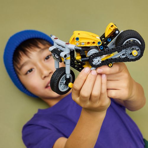לגו טכני - אופנוע צהוב   42225