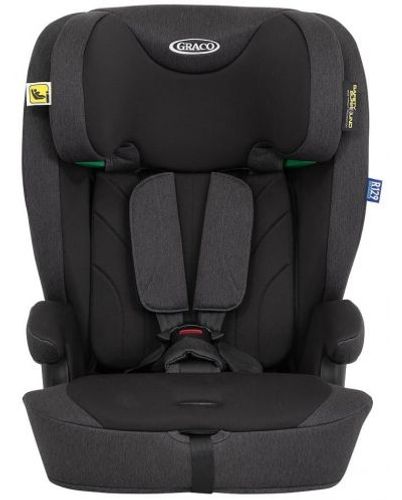 כיסא בטיחות משולב בוסטר Energi i-Size R129 - שחור/אפור כהה