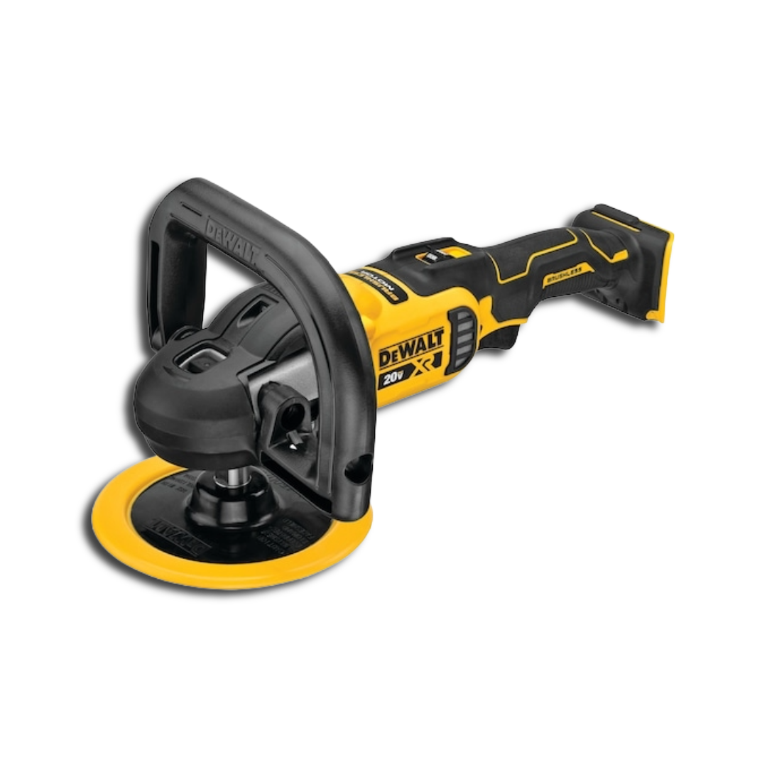 מכשיר פוליש 18V נטען קוטר 7" דיוולט בראשלס 5 מהירויות - גוף DEWALT