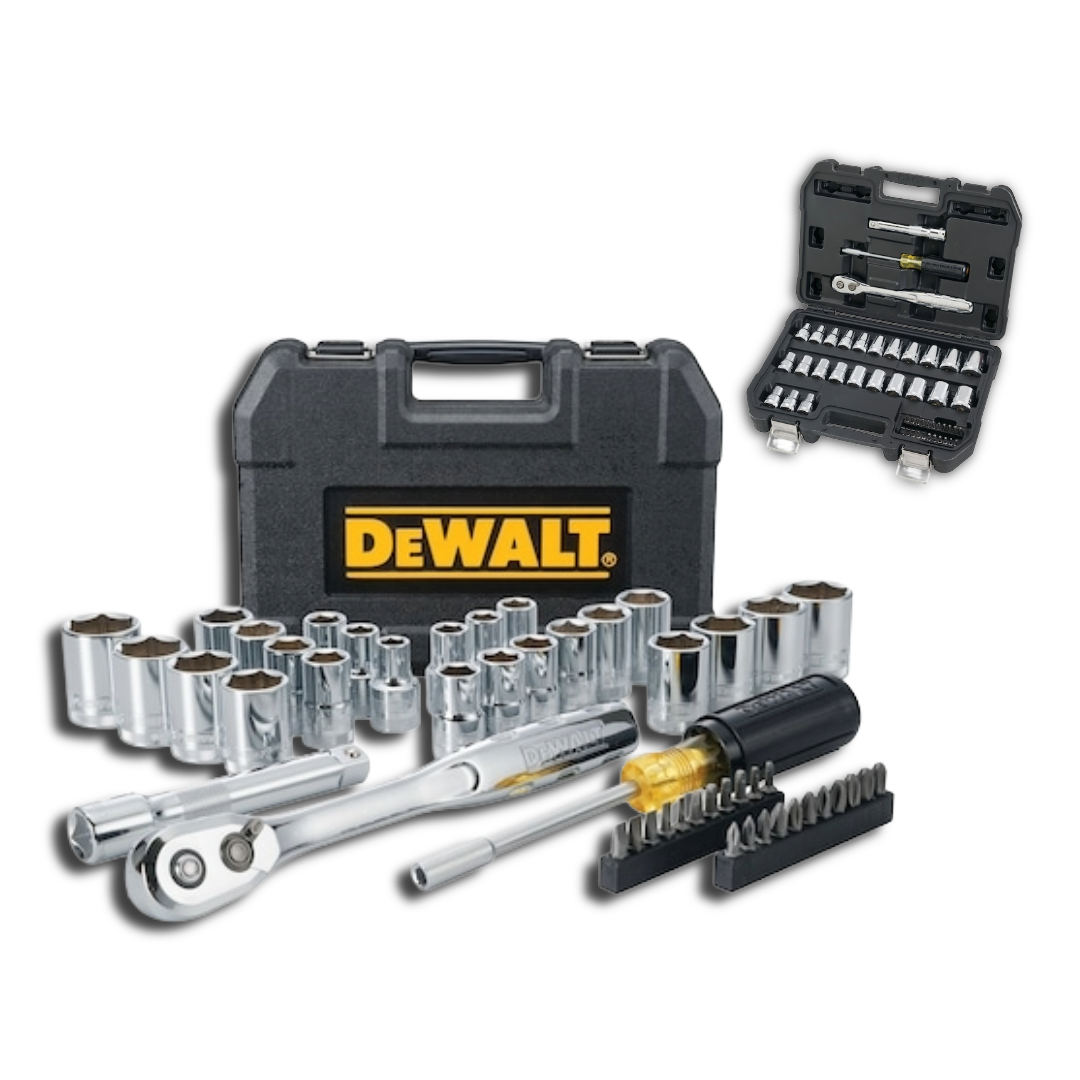 סט בוקסות 49 חלקים דיוולט הינע חצי בארגז קשיח DEWALT