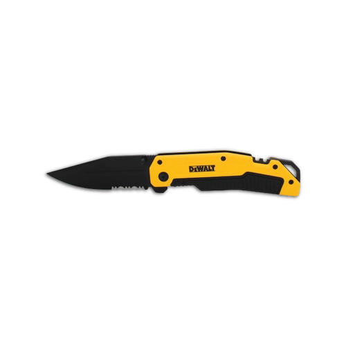 סכין קומנדו מתקפלת מפלדת אל חלד מבית דיוולט DEWALT