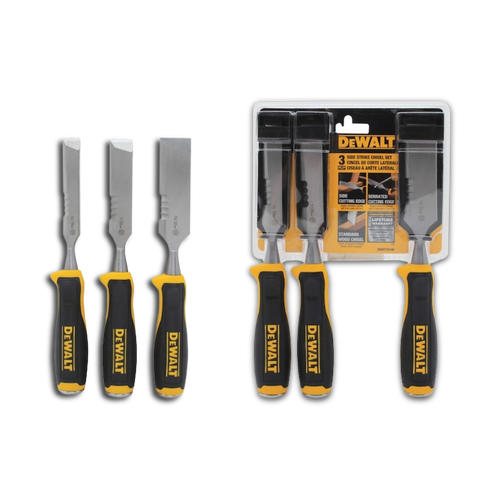 סט מפסלות דיוולט 3 חלקים בבליסטר לגילוף עץ DEWALT