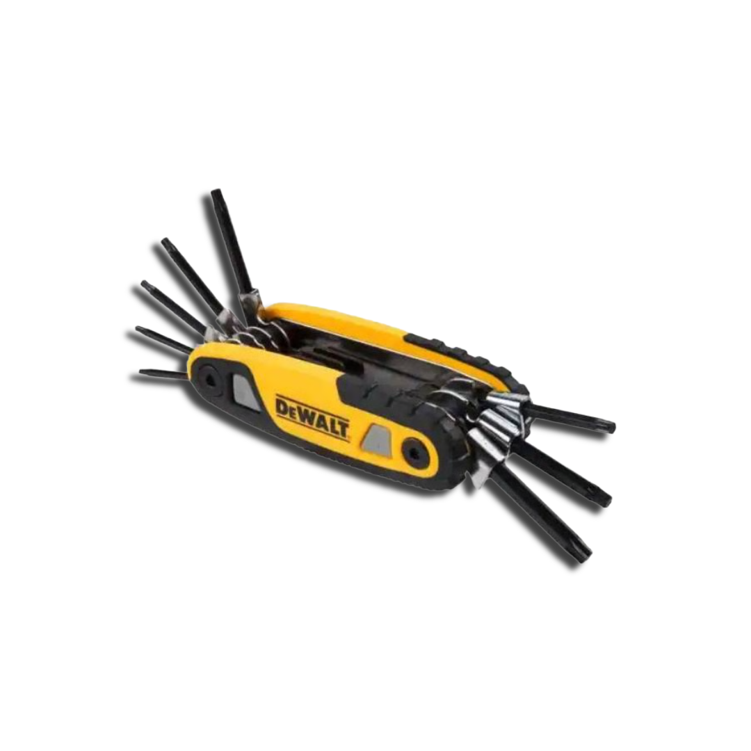 סט 8 מפתחות טורקס דיוולט ממידה T9 עד T40 DEWALT