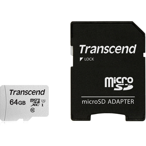 כרטיס זיכרון Transcend 64GB 300S UHS-I microSDXC