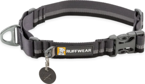 קולרים לכלבים | RUFFWEAR קולר WEB REACTION MARTINGALE COLLAR צבע Basalt Gray