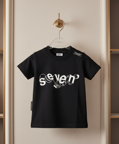 טי-שרט שחורה לילדים מבית Seven Jeans - קולקציית קיץ