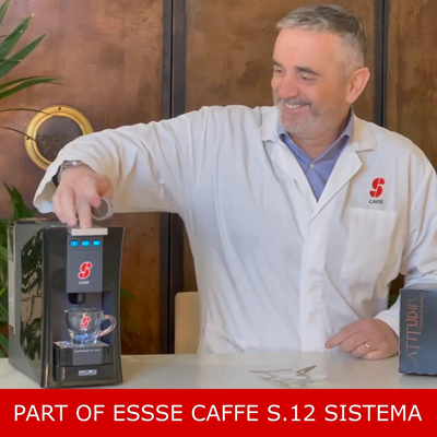 מכונת קפה Essse Caffè S-12 לבן / שחור