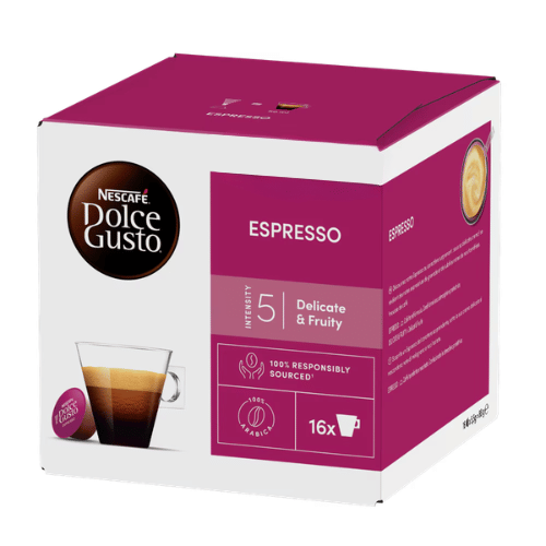 16 קפסולות נסקפה דולצ'ה גוסטו Nescafe Dolce Gusto Espresso 