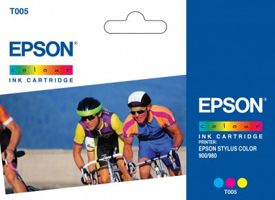 ראש דיו צבעוני מקורי Epson T005