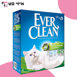 חול מתגבש אוור קלין אקסטרה סטרונג בניחוח מרענן (ירוק) 6 ליטר Ever Clean