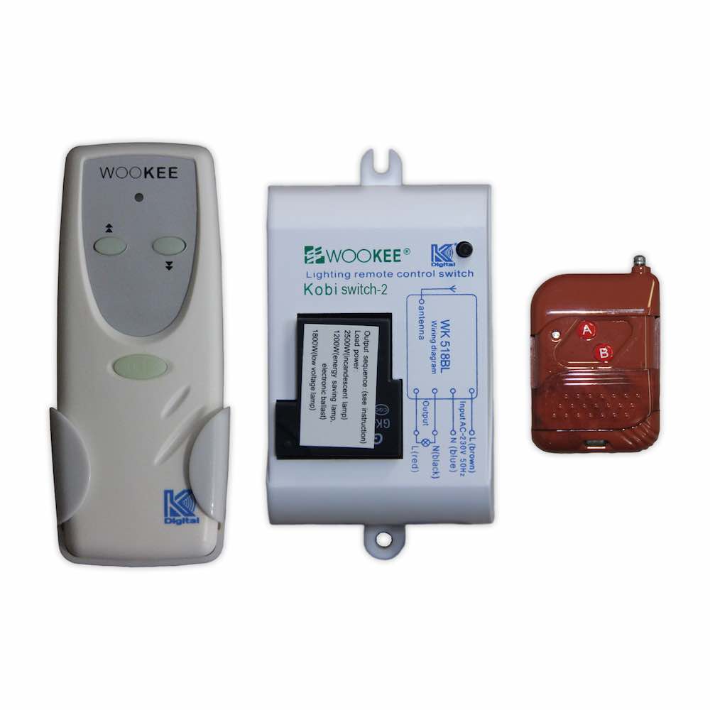 שלט חכם אלחוטי לתריס חשמלי, לכננת 2 כיווניםWOOKEE WK-528-QP  קוביקום דיגיטל  ( חובה התקנה על ידי חשמלאי מוסמך - לא כלול במחיר)