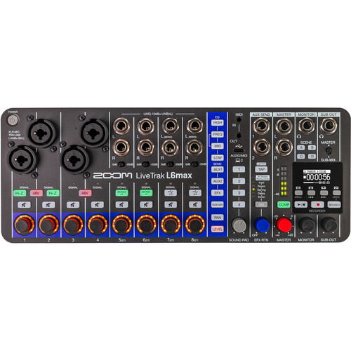 מיקסר אולפן נייד Zoom LiveTrak L6max