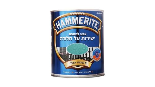 צבע המריייט (Hammerite) ירוק בינוני מתכתי – 750 מ