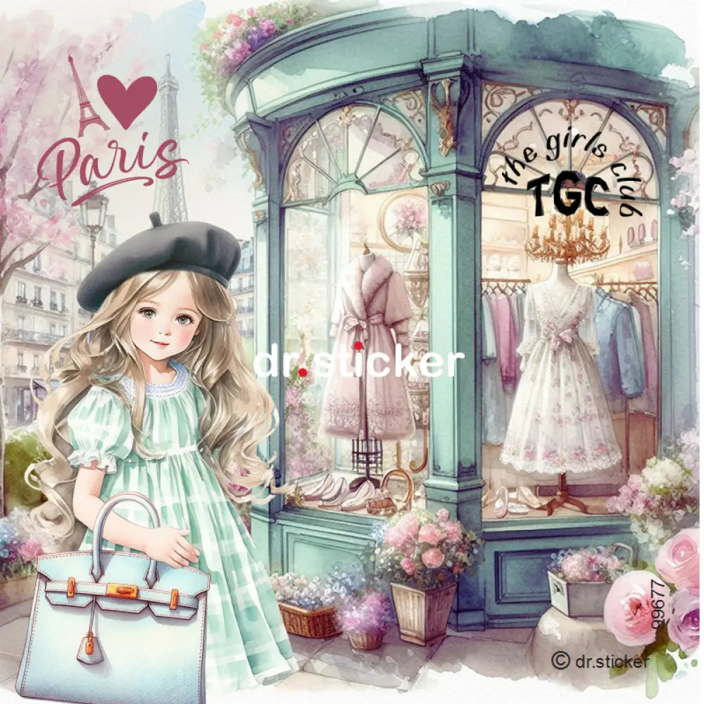 גליל מדבקות ד"ר סטיקר - מועדון הילדות - בפריז