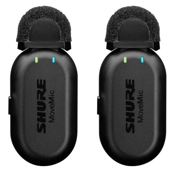 מערכת מיקרופונים אלחוטיים Shure MoveMic Two 