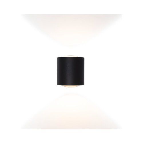  מנורת קיר שחורה BILUX UP&DOWN 2X2.5W IP54 אור חם 