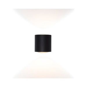  מנורת קיר שחורה BILUX UP&DOWN 2X2.5W IP54 אור חם 
